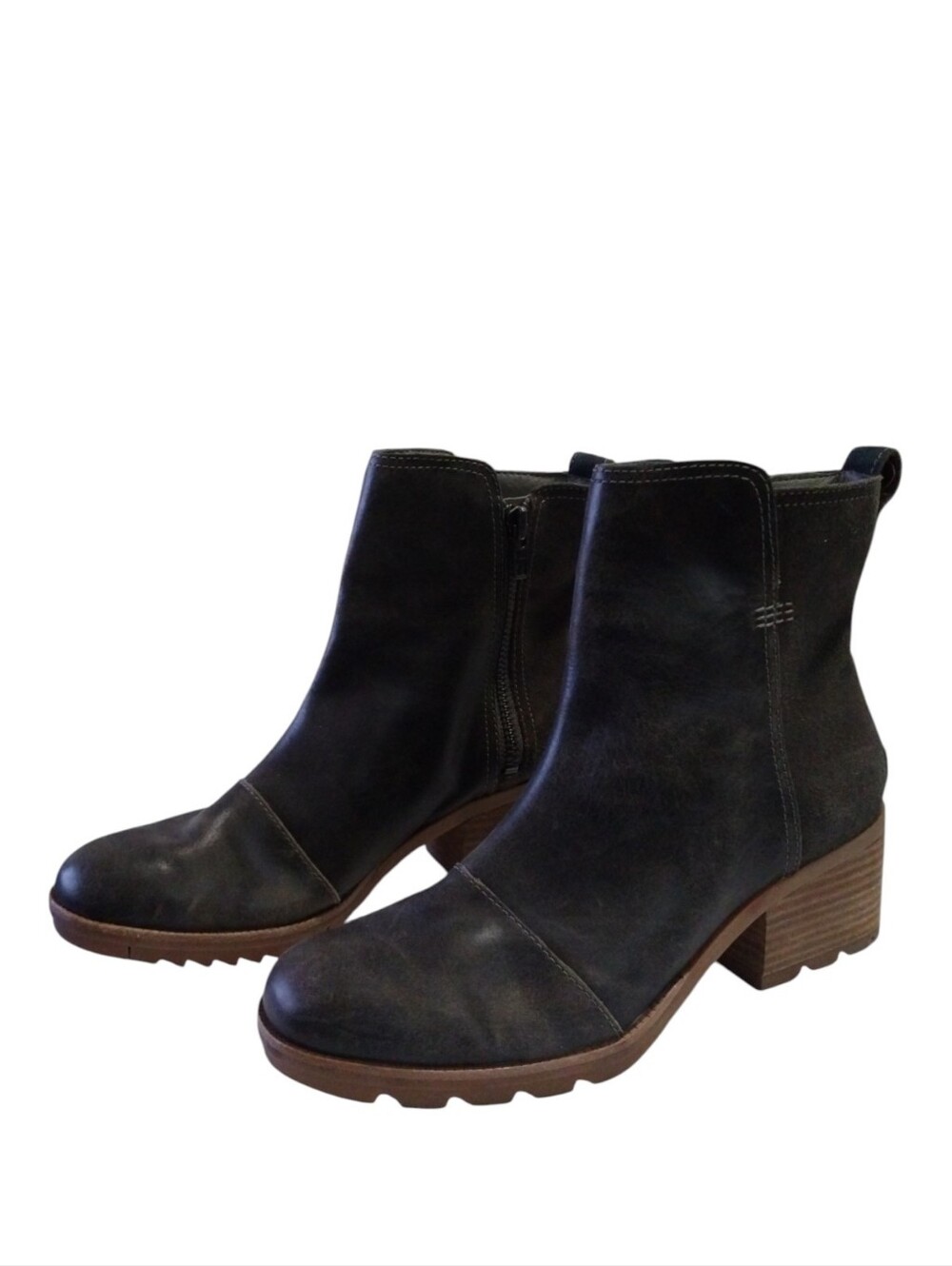 Sorel Women's 8.5 Cate Booties Ankle‎ Boots Block Heel Waterproof